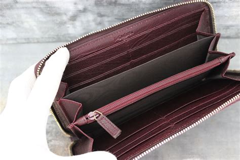 ysl burgundy wallet|ysl wallets.